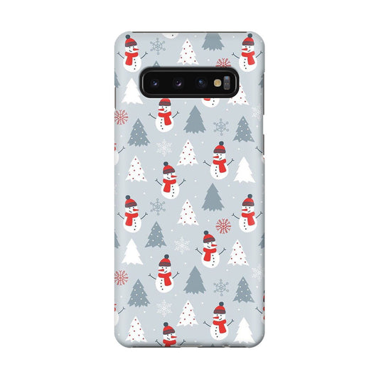 Snowmans Pattern Galaxy S10 Case