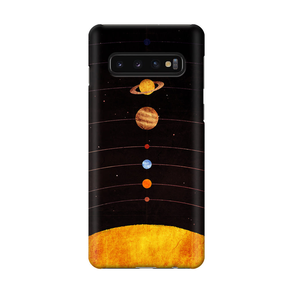 Solar System Galaxy S10 Case