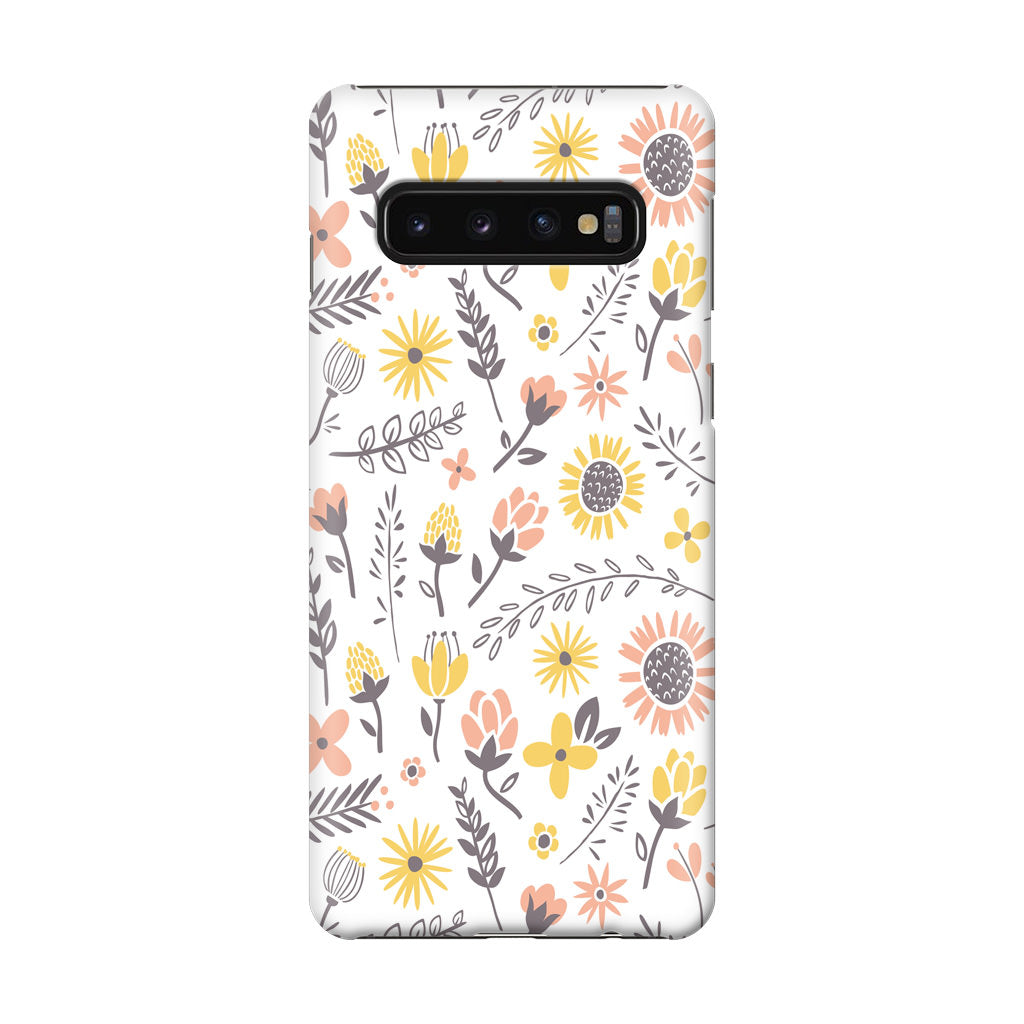 Spring Things Pattern Galaxy S10 Case