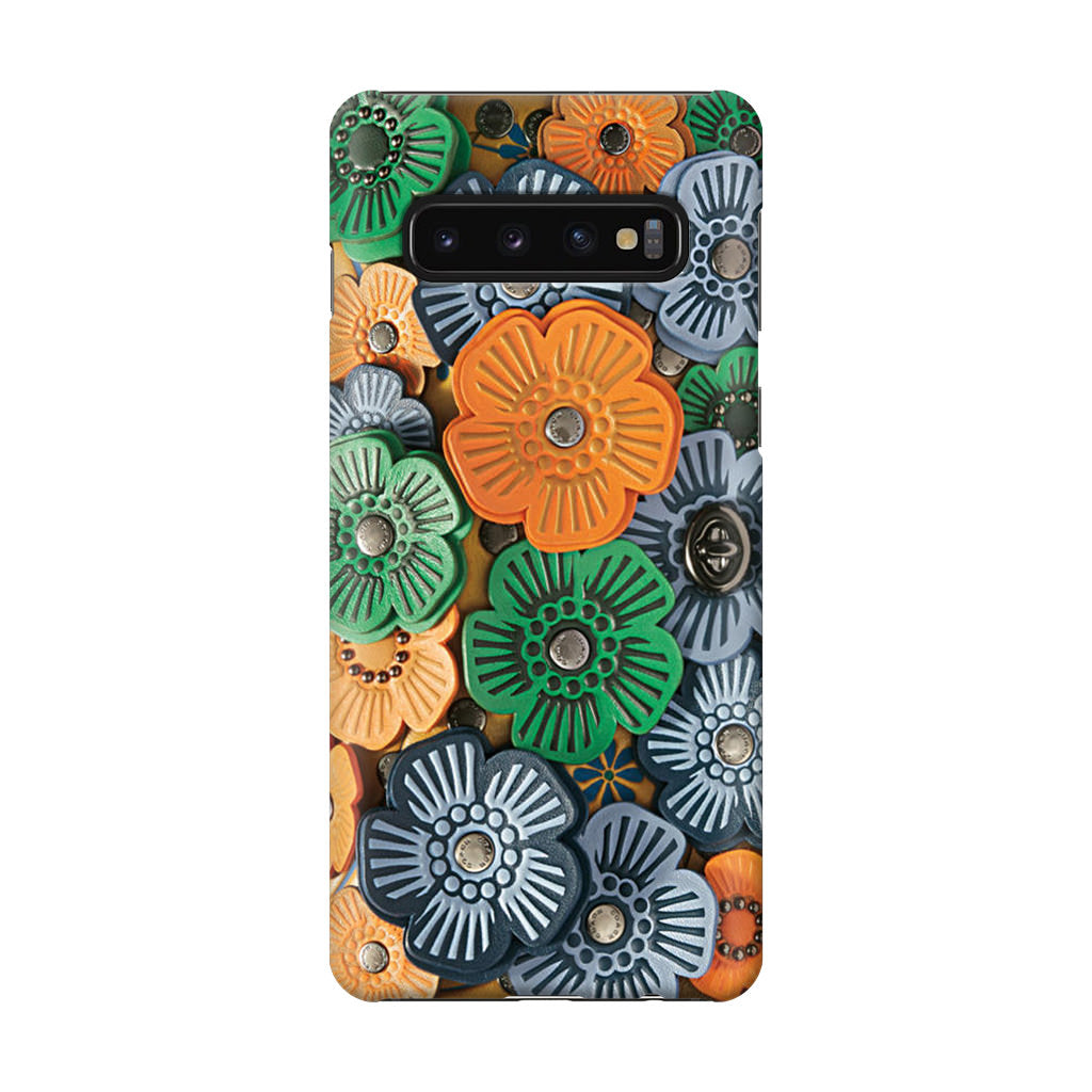 Tea Rose Applique Galaxy S10 Case