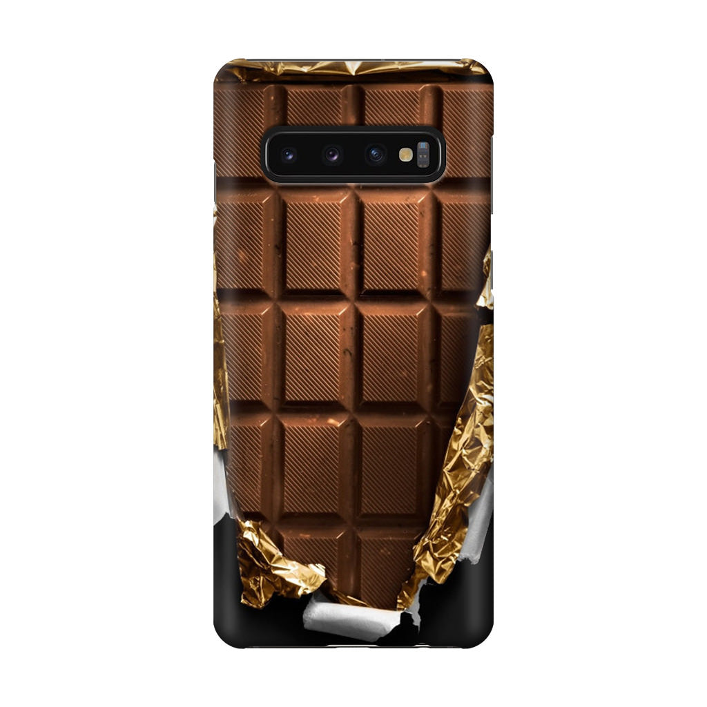 Unwrapped Chocolate Bar Galaxy S10 Case