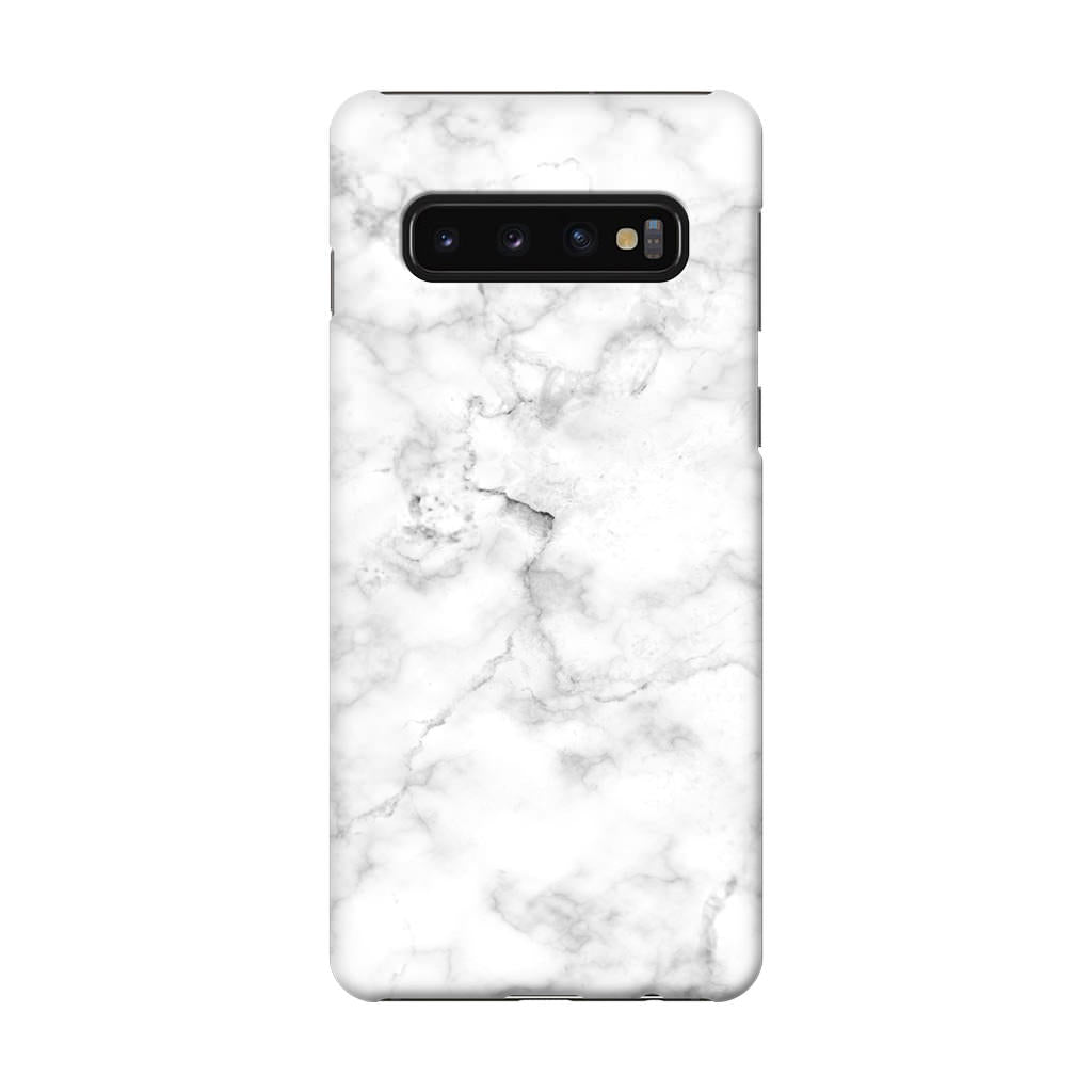 White Marble Galaxy S10 Case