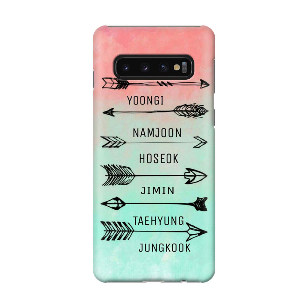 BTS Members Name Galaxy S10 Case