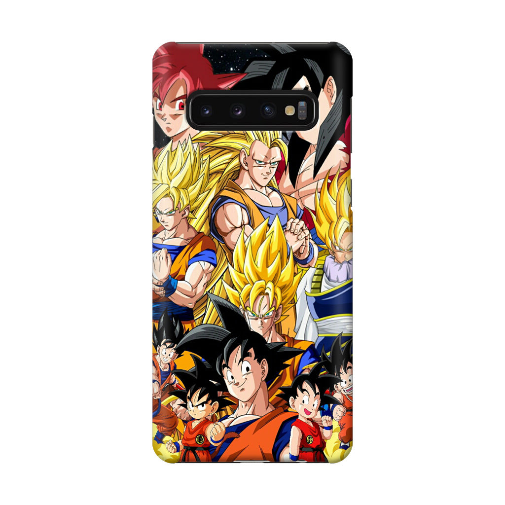 Dragon Ball Z Son Goku Transformation Galaxy S10 Case