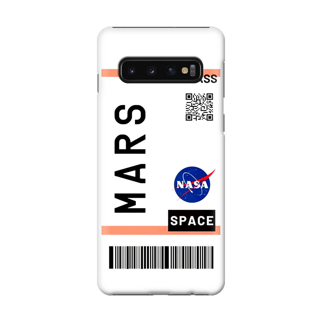 First Class Ticket To Mars Galaxy S10 Case