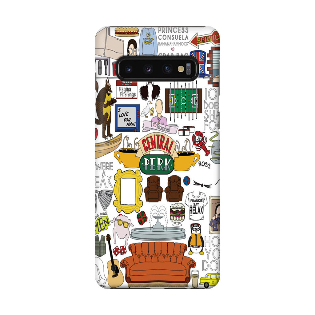 Friends TV Show Central Perk Sticker Galaxy S10 Case