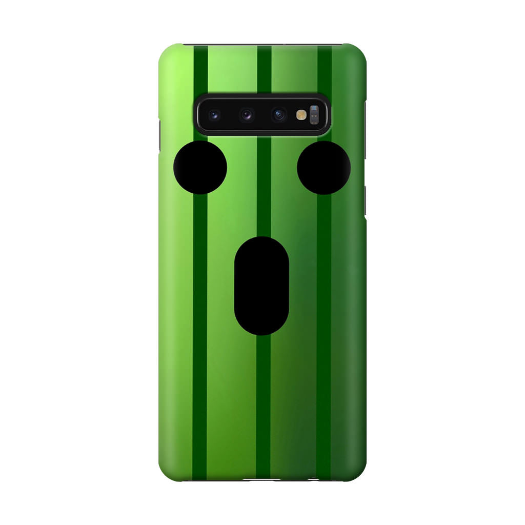 Funny Cactuar Face Galaxy S10 Case