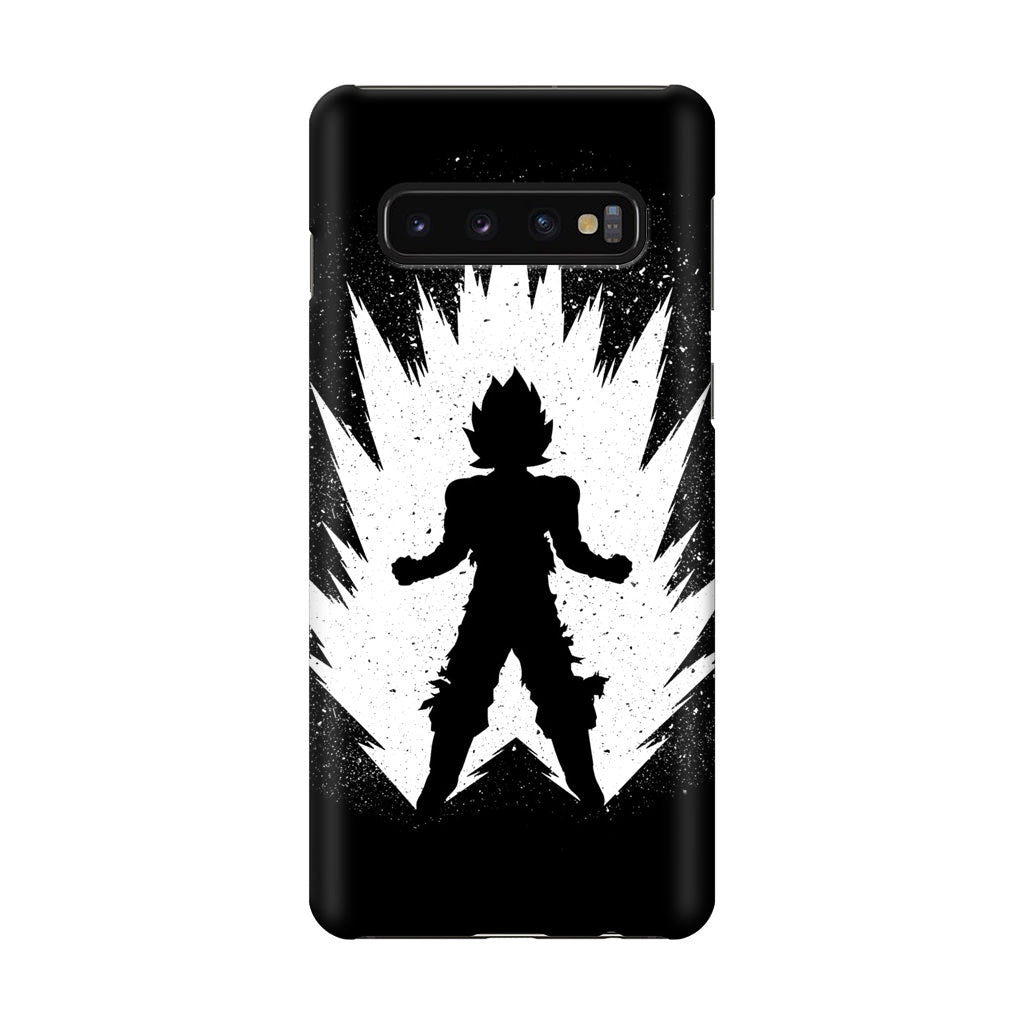 Goku Super Saiyan Black White Galaxy S10 Case