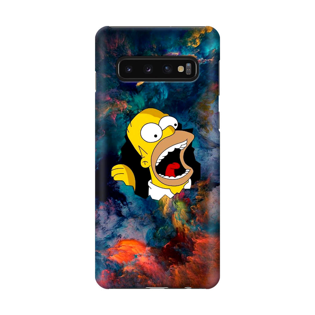 Homer Behind The Black Hole Galaxy S10 Case