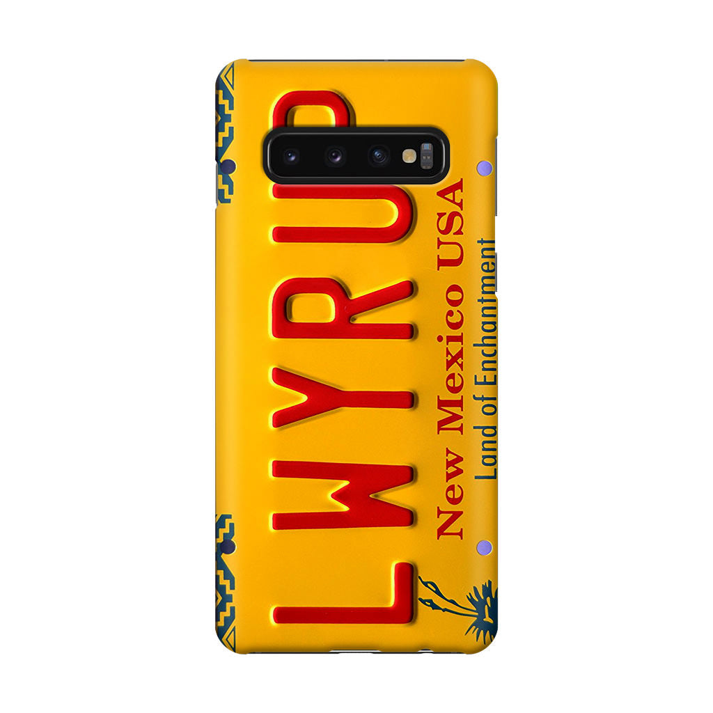 LWYRUP License Plate Galaxy S10 Case