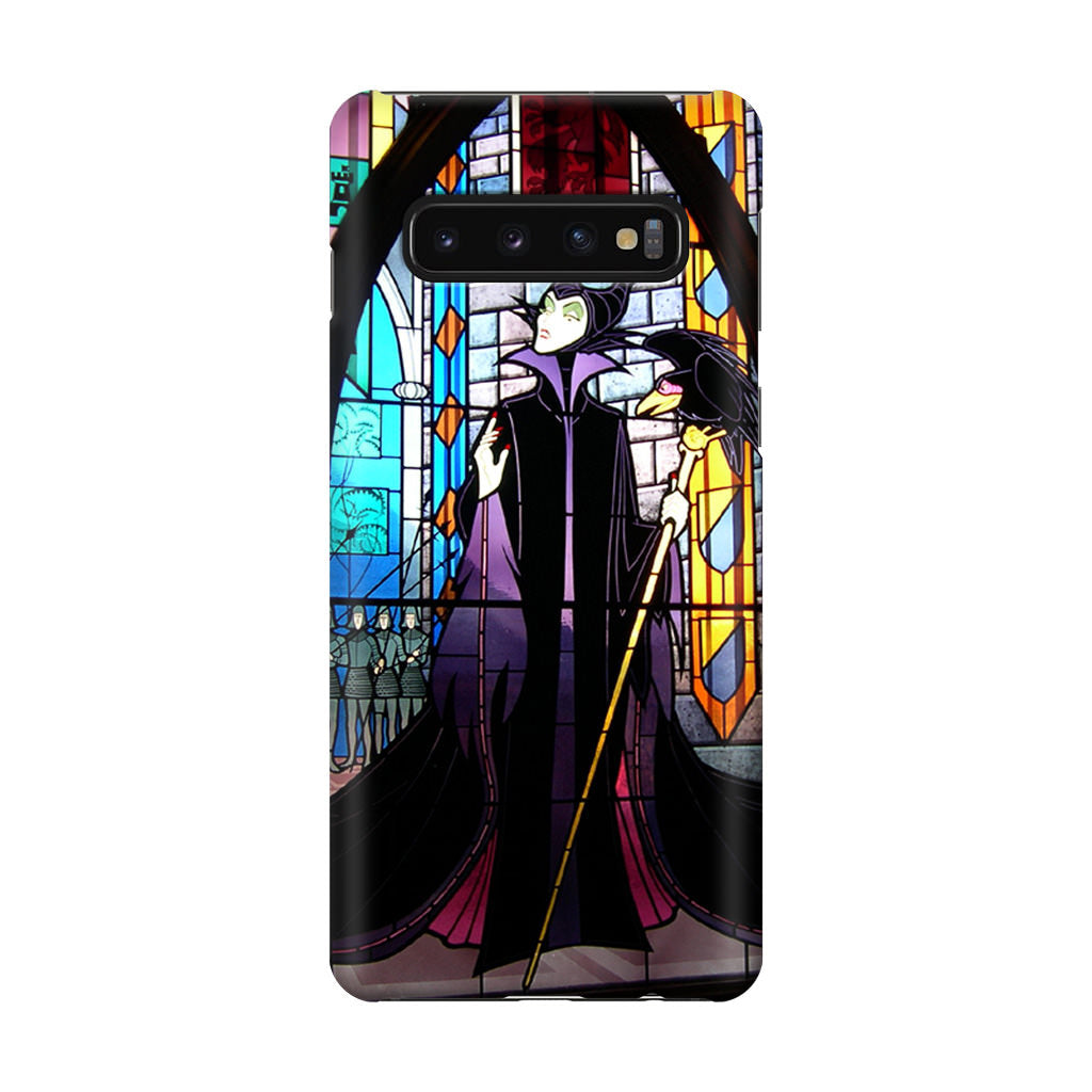 Maleficent Sleeping Beauty Glass Art Galaxy S10 Case