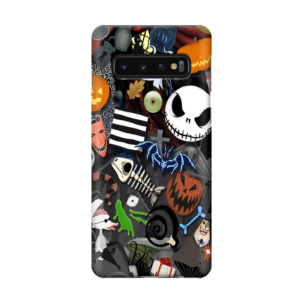 Nightmare Before Chrismast Collage Galaxy S10 Plus Case