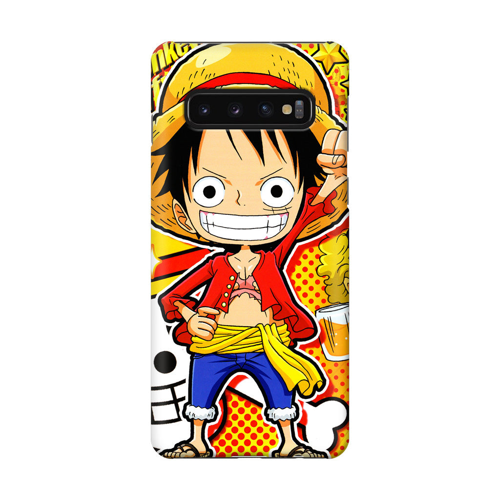 One Piece Cute Luffy Galaxy S10 Plus Case