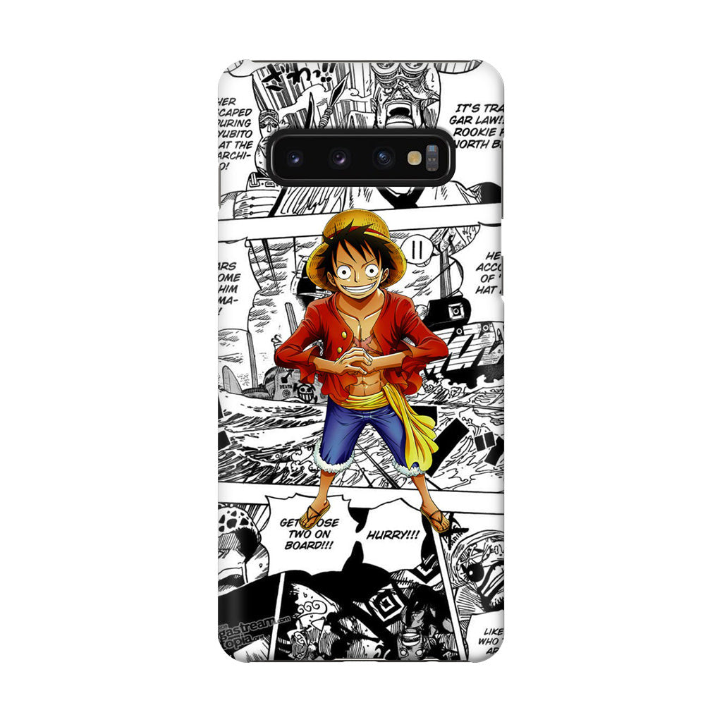 One Piece Luffy Comics Galaxy S10 Plus Case