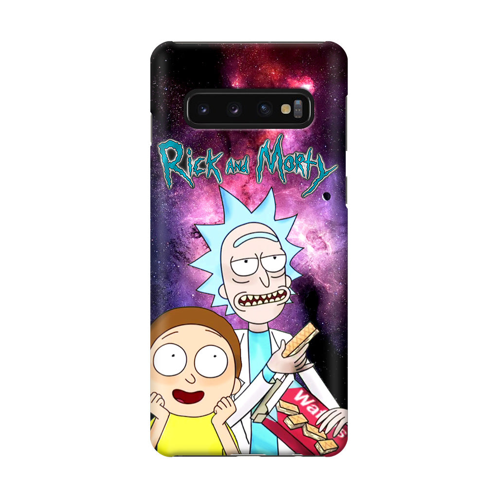 Rick And Morty Nebula Space Galaxy S10 Plus Case