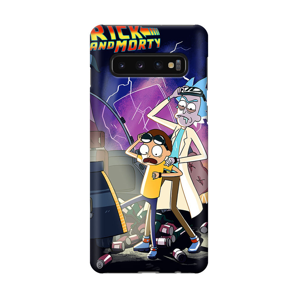 Rick And Morty Back To The Future Galaxy S10 Plus Case