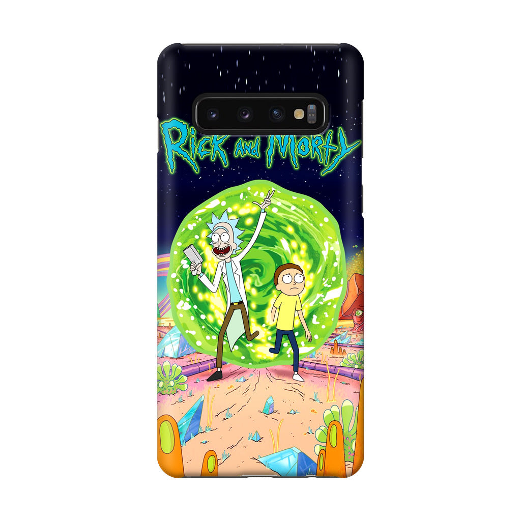 Rick And Morty Portal Gun Galaxy S10 Plus Case