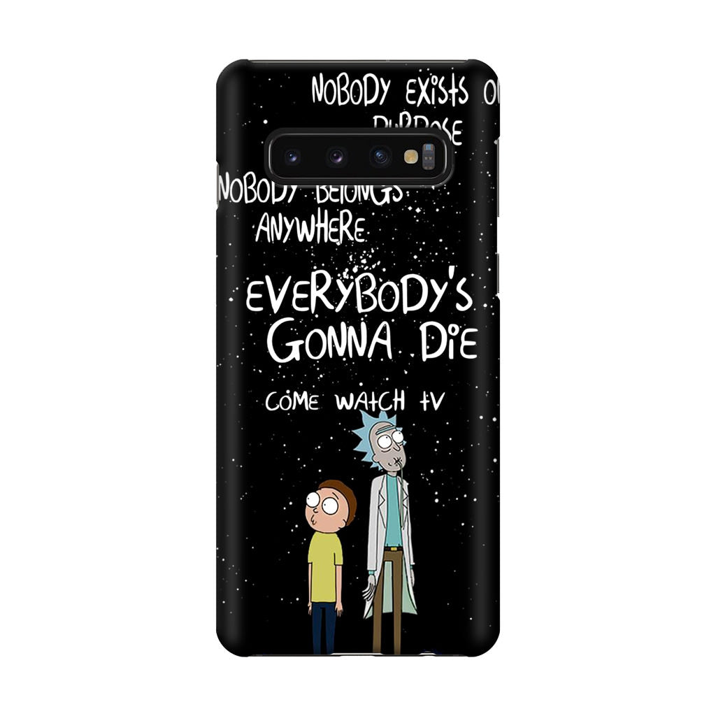 Rick And Morty Quotes Galaxy S10 Plus Case