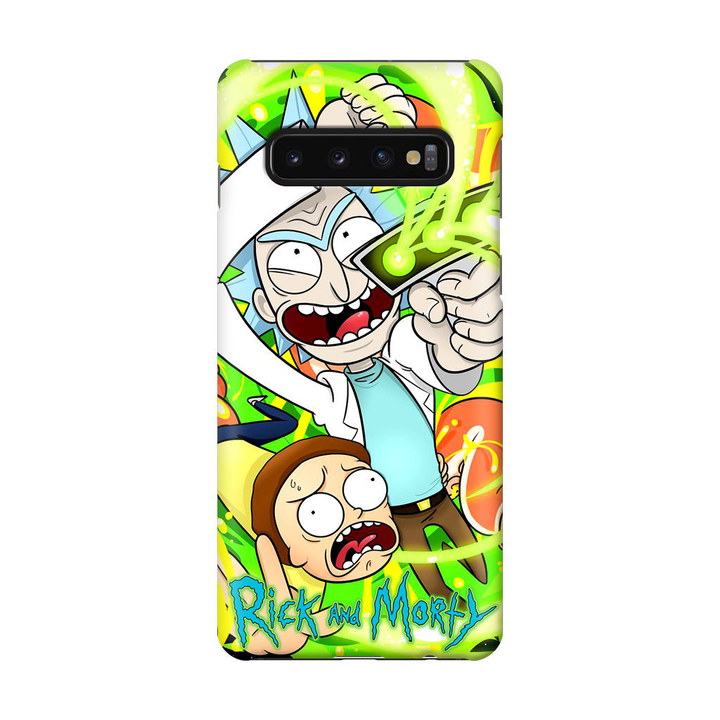 Rick And Morty Shoot Portal Gun Galaxy S10 Plus Case