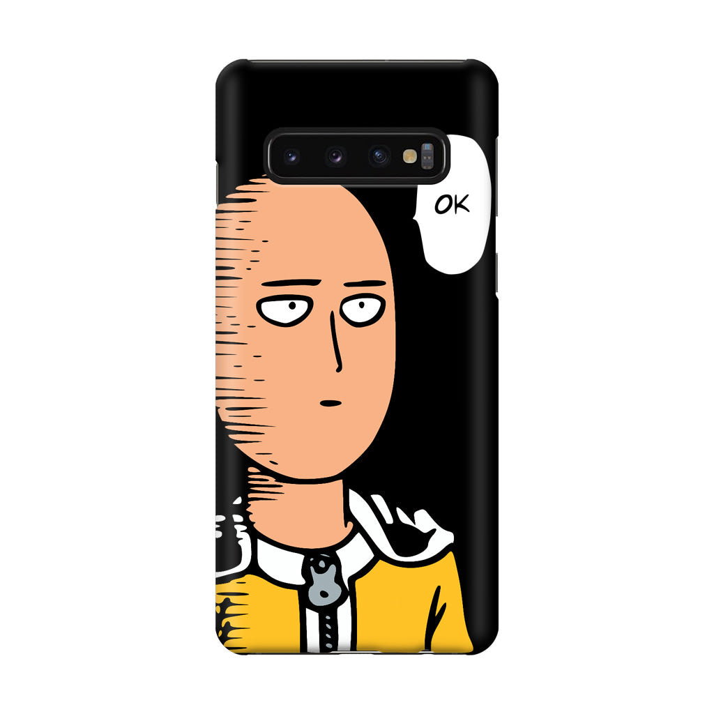 Saitama Poker Face Galaxy S10 Plus Case