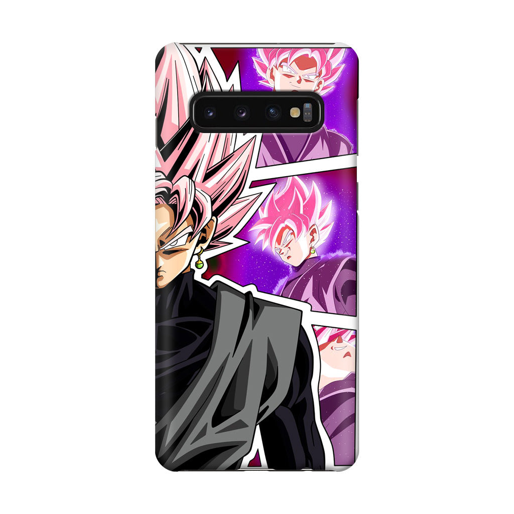 Super Goku Black Rose Collage Galaxy S10 Plus Case