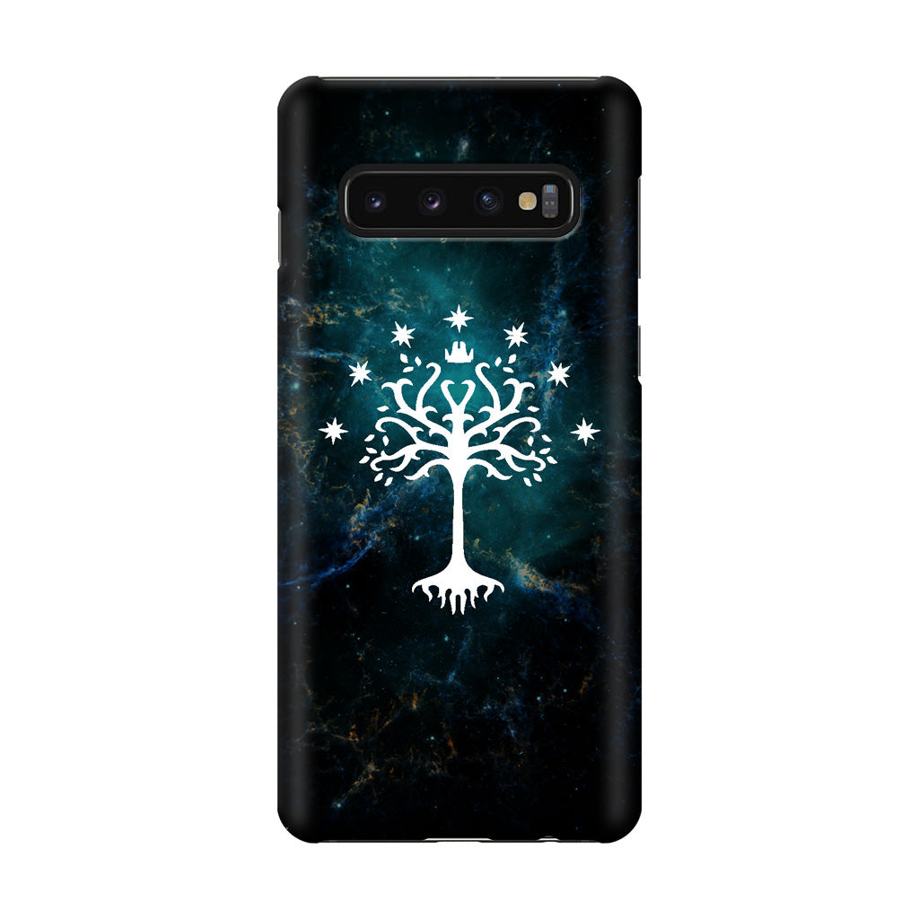 White Tree Of Gondor In Space Nebula Galaxy S10 Plus Case