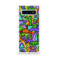 Abstract Colorful Doodle Art Galaxy S10 Plus Case