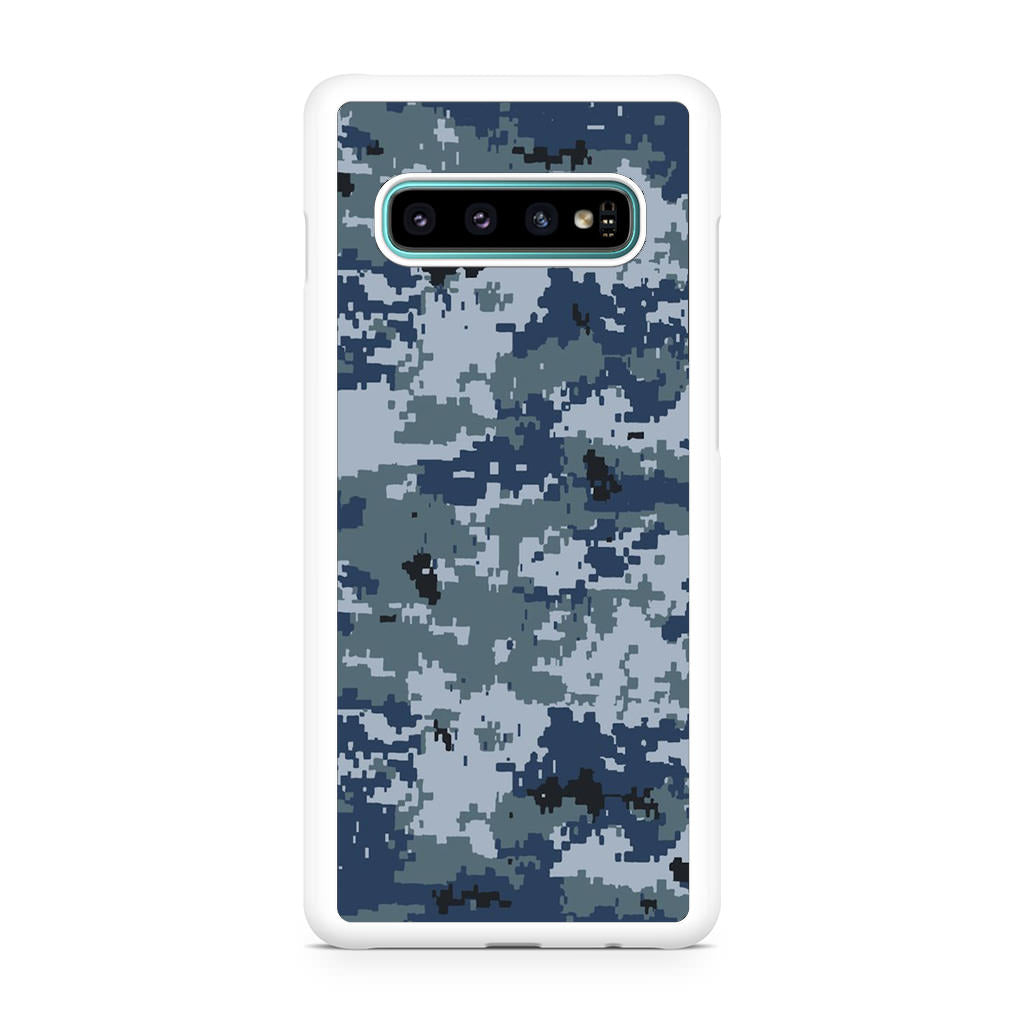 Navy Camo Galaxy S10 Case