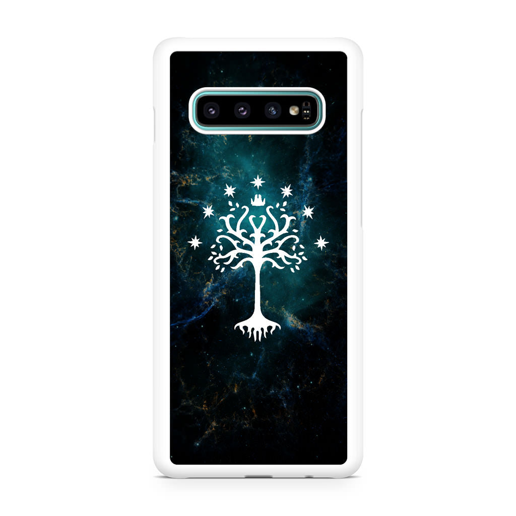White Tree Of Gondor In Space Nebula Galaxy S10 Case
