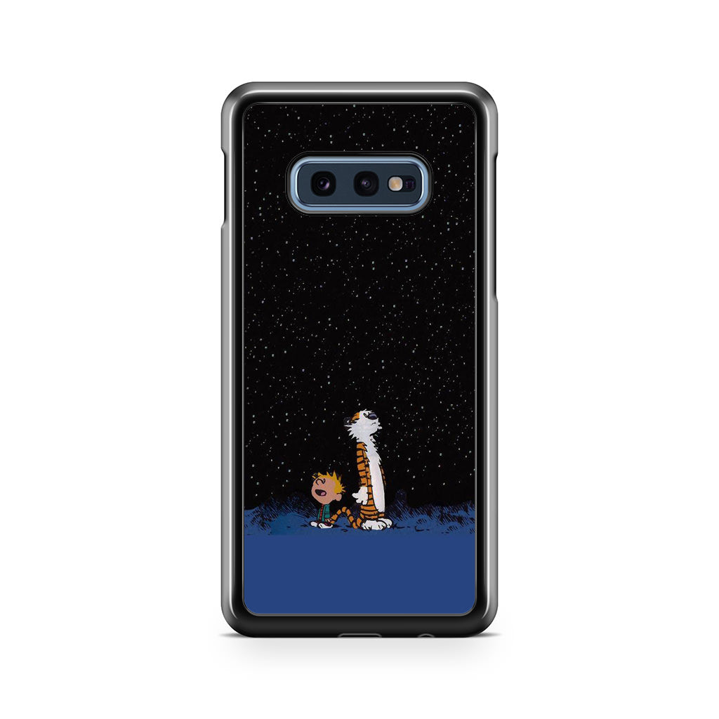 Calvin and Hobbes Space Galaxy S10e Case