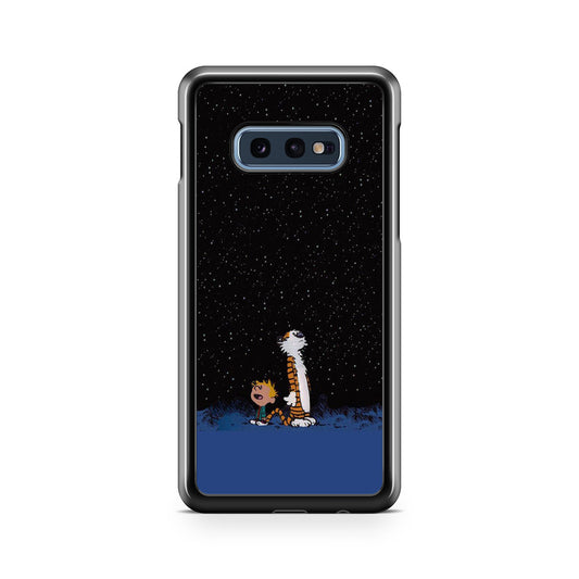 Calvin and Hobbes Space Galaxy S10e Case