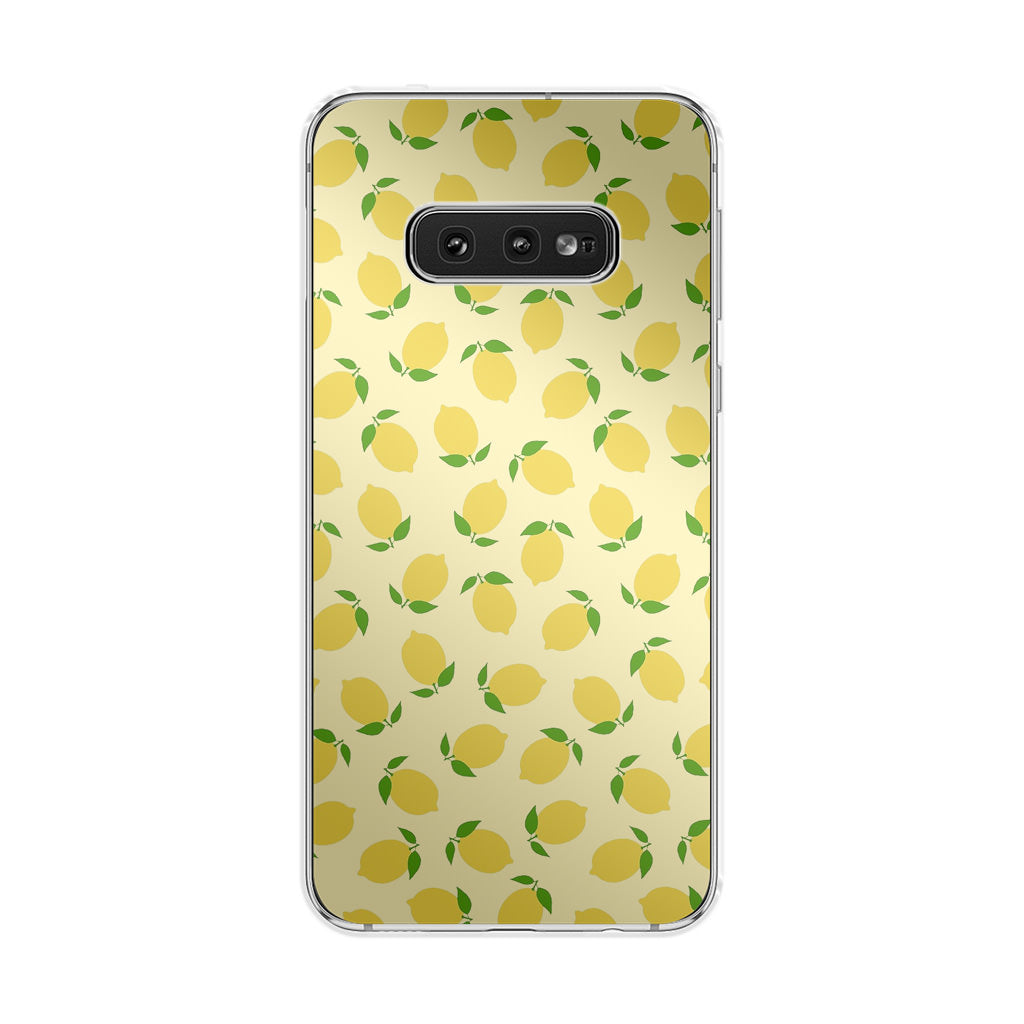 Lemons Fruit Pattern Galaxy S10e Case