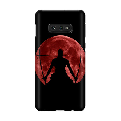 Silhouette Of Zoro In Santoryu Mode Galaxy S10e Case