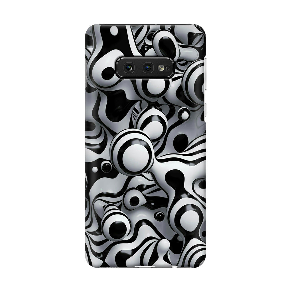 Abstract Art Black White Galaxy S10e Case