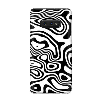 Abstract Black and White Background Galaxy S10e Case