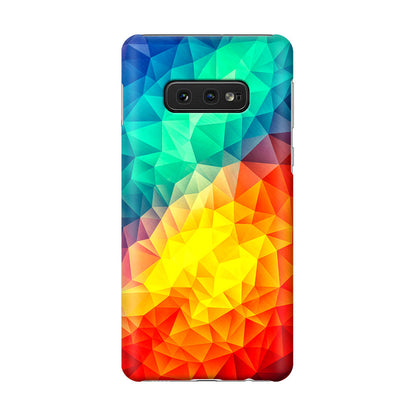 Abstract Multicolor Cubism Painting Galaxy S10e Case