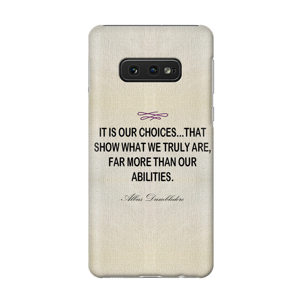 Albus Dumbledore Quote Galaxy S10e Case