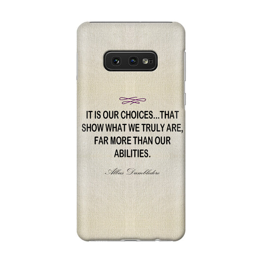 Albus Dumbledore Quote Galaxy S10e Case