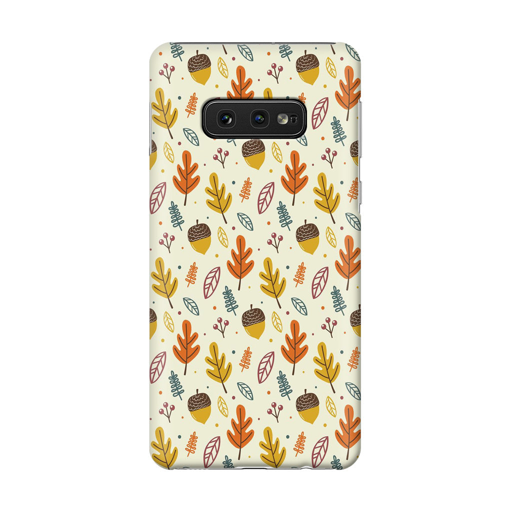 Autumn Things Pattern Galaxy S10e Case