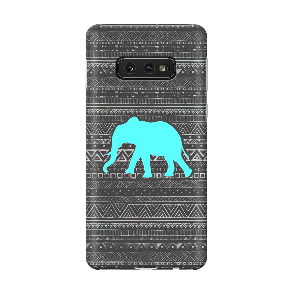 Aztec Elephant Turquoise Galaxy S10e Case