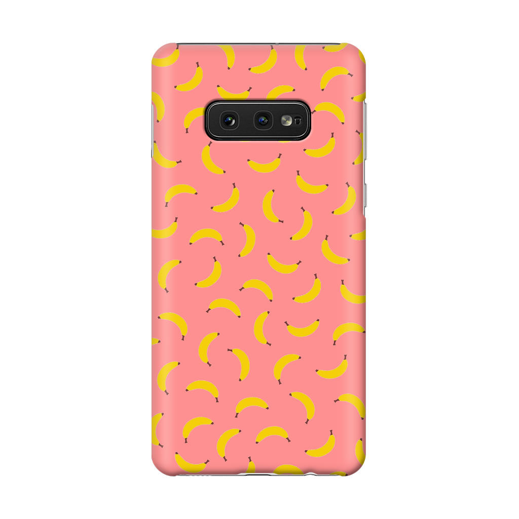 Bananas Fruit Pattern Pink Galaxy S10e Case