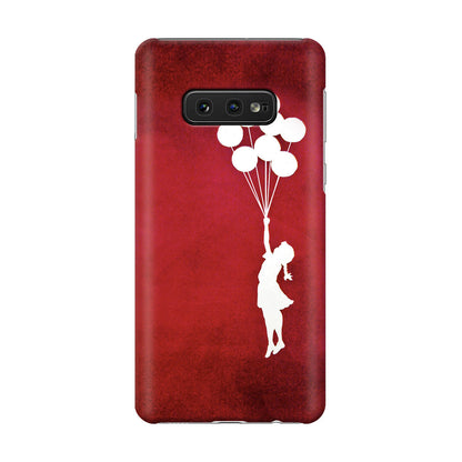 Banksy Girl With Balloons Red Galaxy S10e Case