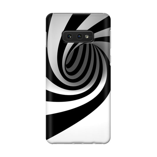 Black and White Twist Galaxy S10e Case