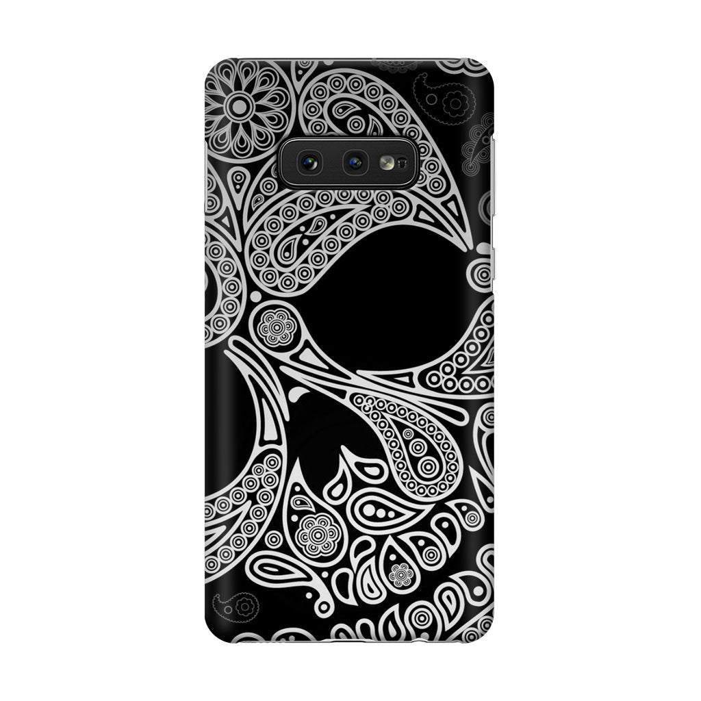 Black Skull Galaxy S10e Case