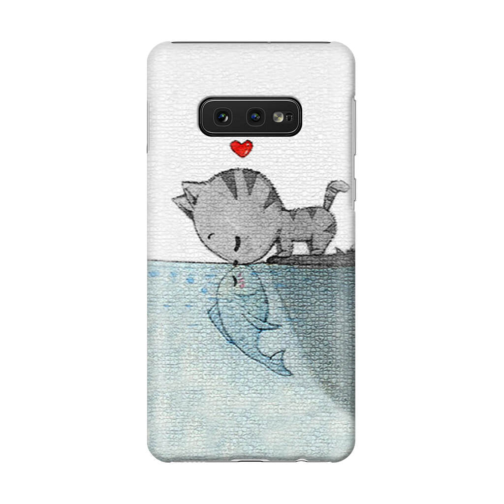 Cat Fish Kisses Galaxy S10e Case