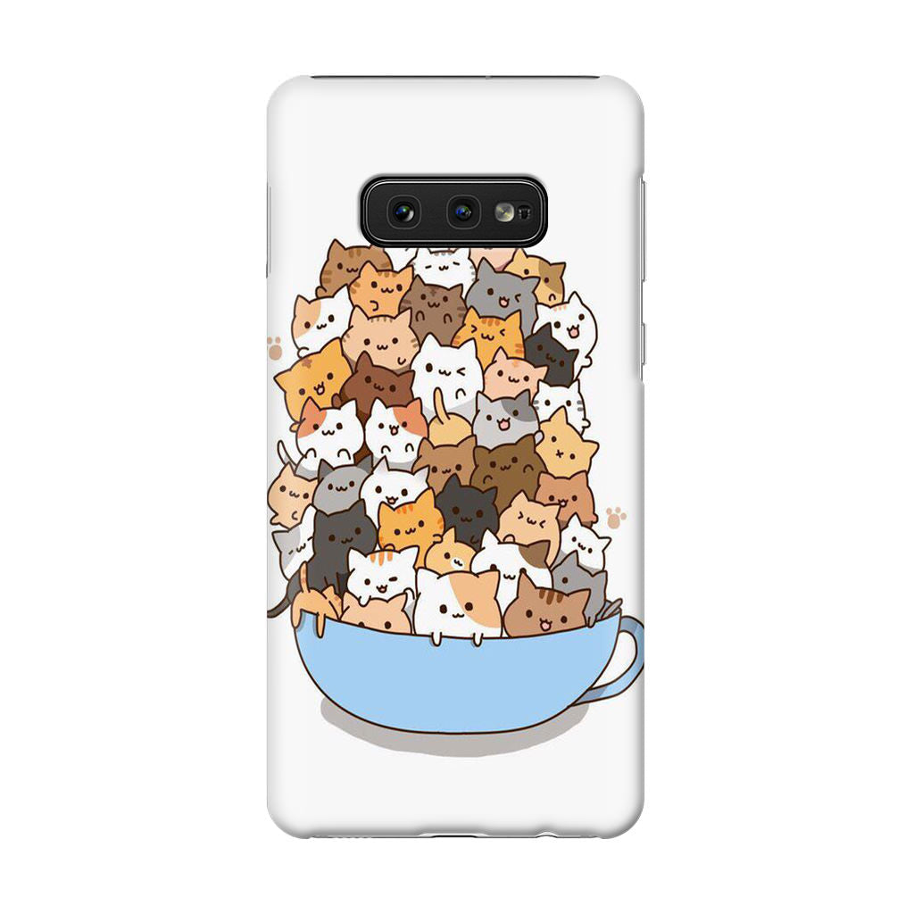 Cats on A Bowl Galaxy S10e Case