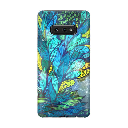 Colorful Art in Blue Galaxy S10e Case