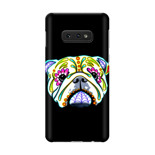 Colorful Bulldog Art Galaxy S10e Case