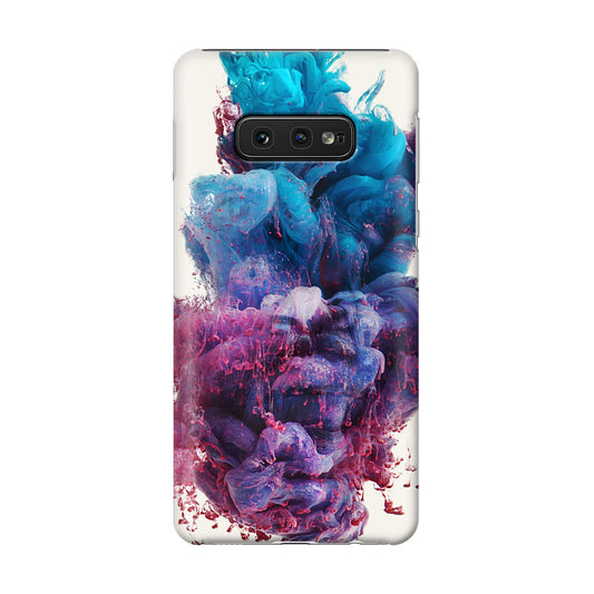 Colorful Dust Art on White Galaxy S10e Case