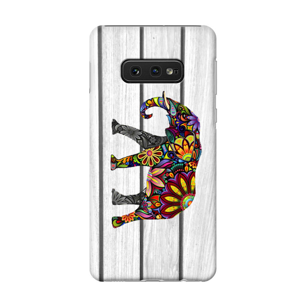 Colorful Elephant Flower Galaxy S10e Case